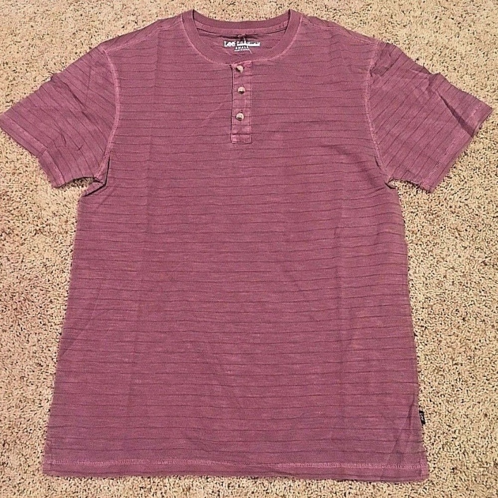 Lee Premium Henley Short Sleeve shirt NWT XL $42